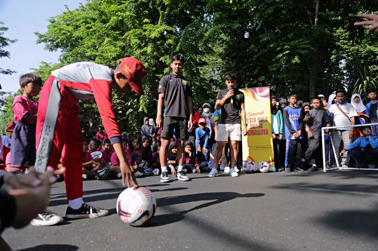 Roadshow Sambut Piala Dunia U-17 Diawali di CFD Taman Bungkul Surabaya