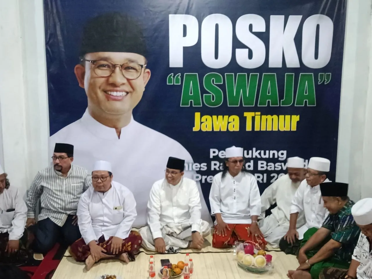 Di Ponpes Ndresmo Surabaya, Anies Resmikan Posko Pemenangan Aswaja Jatim