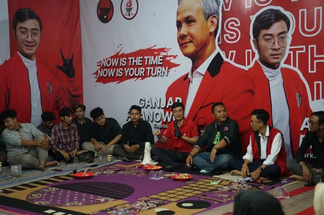 Kader Muda PDI Perjuangan Gaspol Ganjar-Mahfud, Seno: Meneladani Spirit Sumpah Pemuda