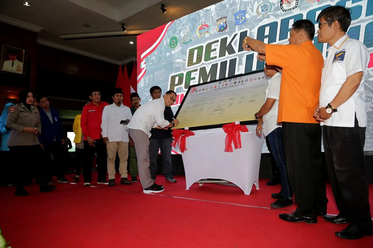 Gelar Deklarasi Pemilu Damai, Ini Pesan Wali Kota Eri Cahyadi