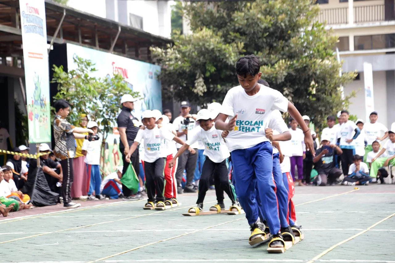 Begini Keseruan Anak - Anak Surabaya Ikuti Lomba Permainan Tradisional