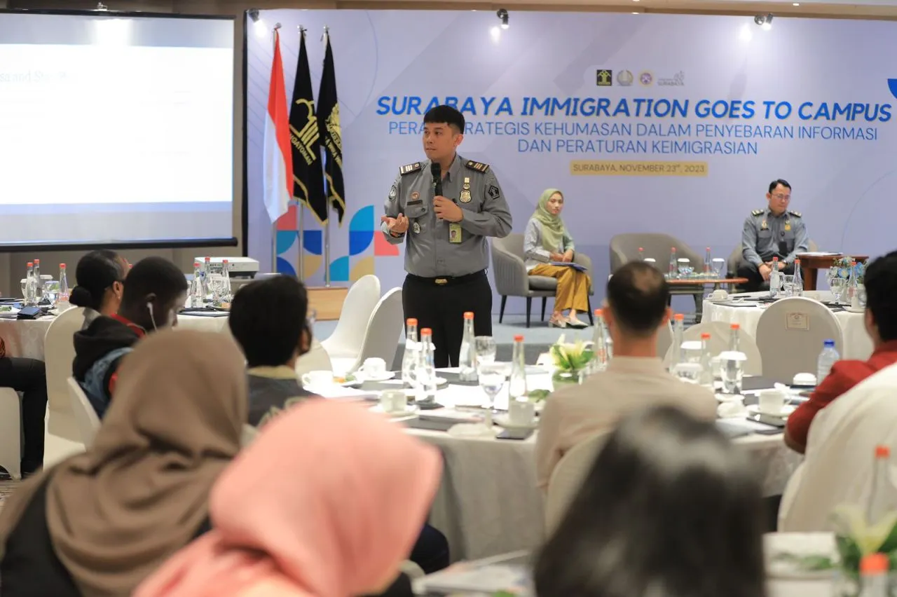 Imigrasi Surabaya Gelar Sosalisasi Penyalagunaan Izin Tinggal Mahasiswa Asing