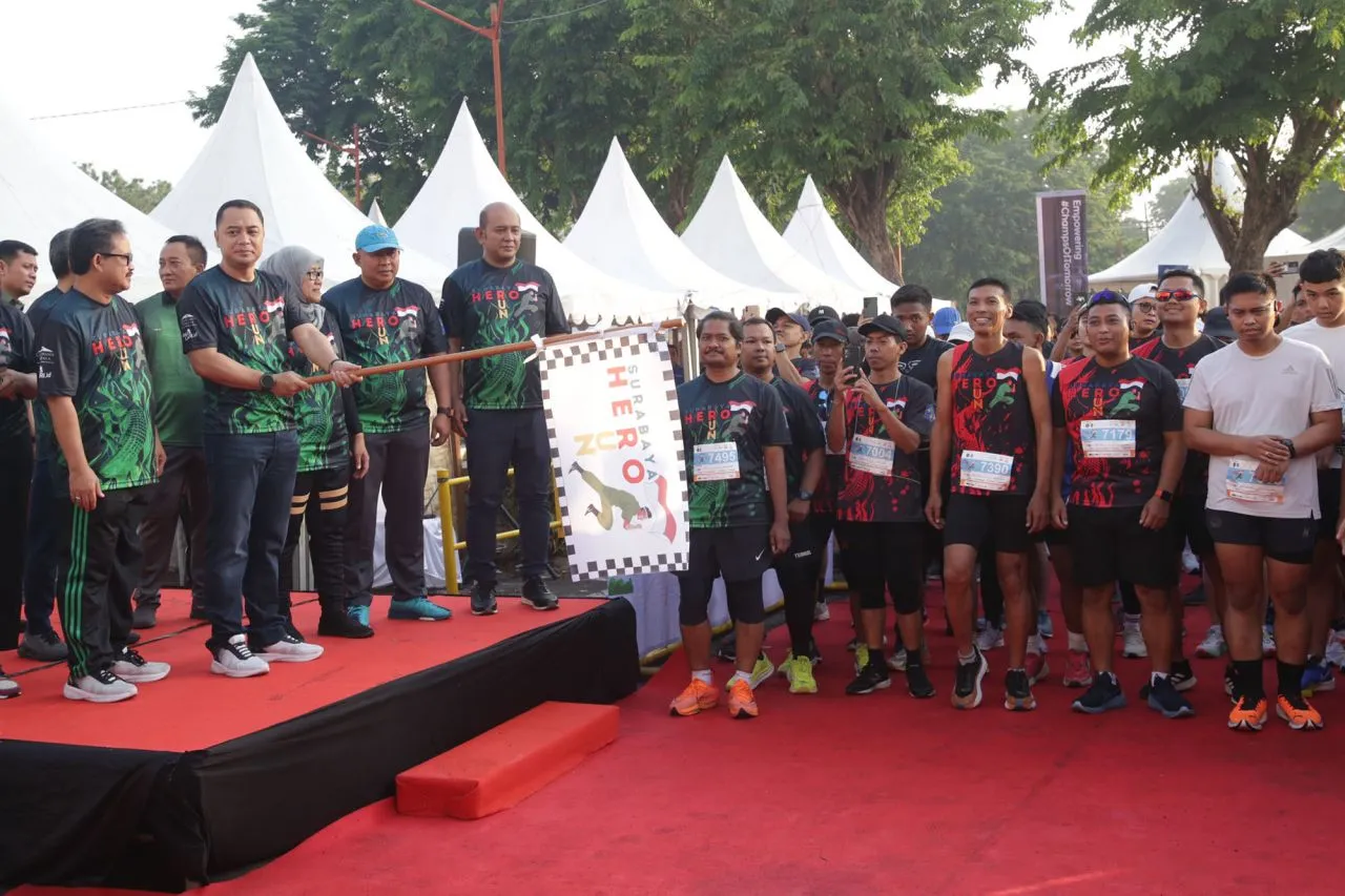 Ratusan Pelari Se-Indonesia Meriahkan Lomba Lari Surabaya Hero Run