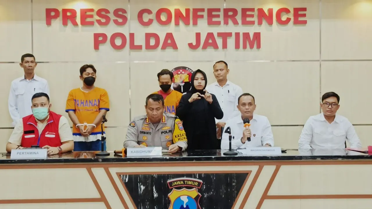 Polisi Amankan Pelaku Penyalahgunaan BBM Bersubsidi di Sidoarjo