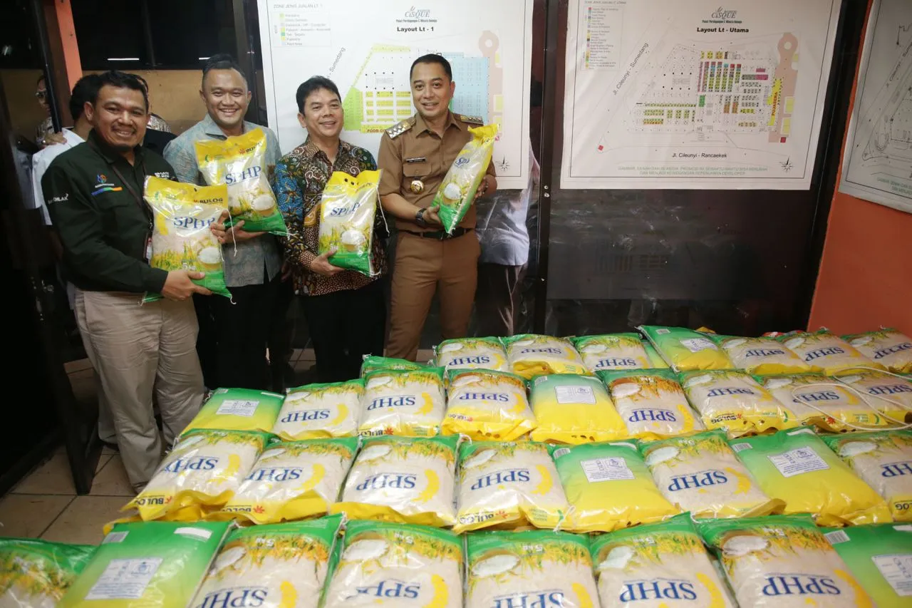 Transaksi Warung TPID Surabaya Capai 51 Ton Beras