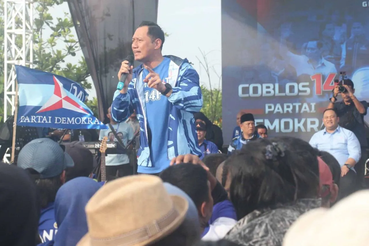 Kampanye Akbar di Gresik AHY Instruksikan Pilih Demokrat di 14 Februari 2024