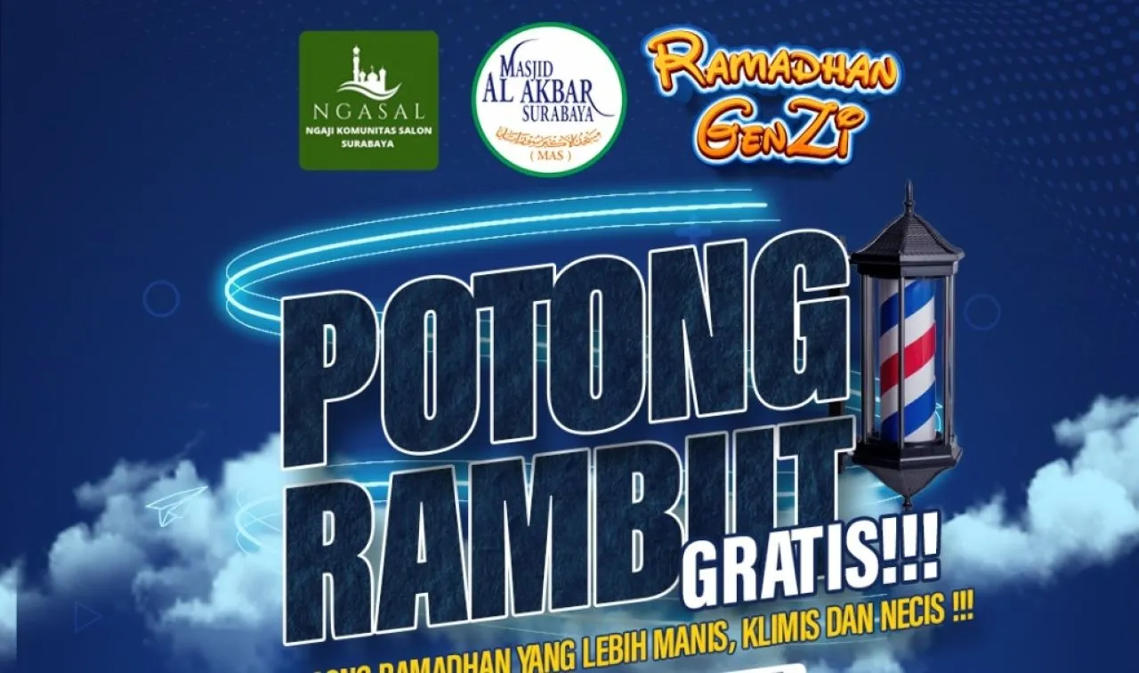 1.445 GenZI di Surabaya Bakal Ikuti Cukur Gratis yang Digagas Komunitas Ngasal