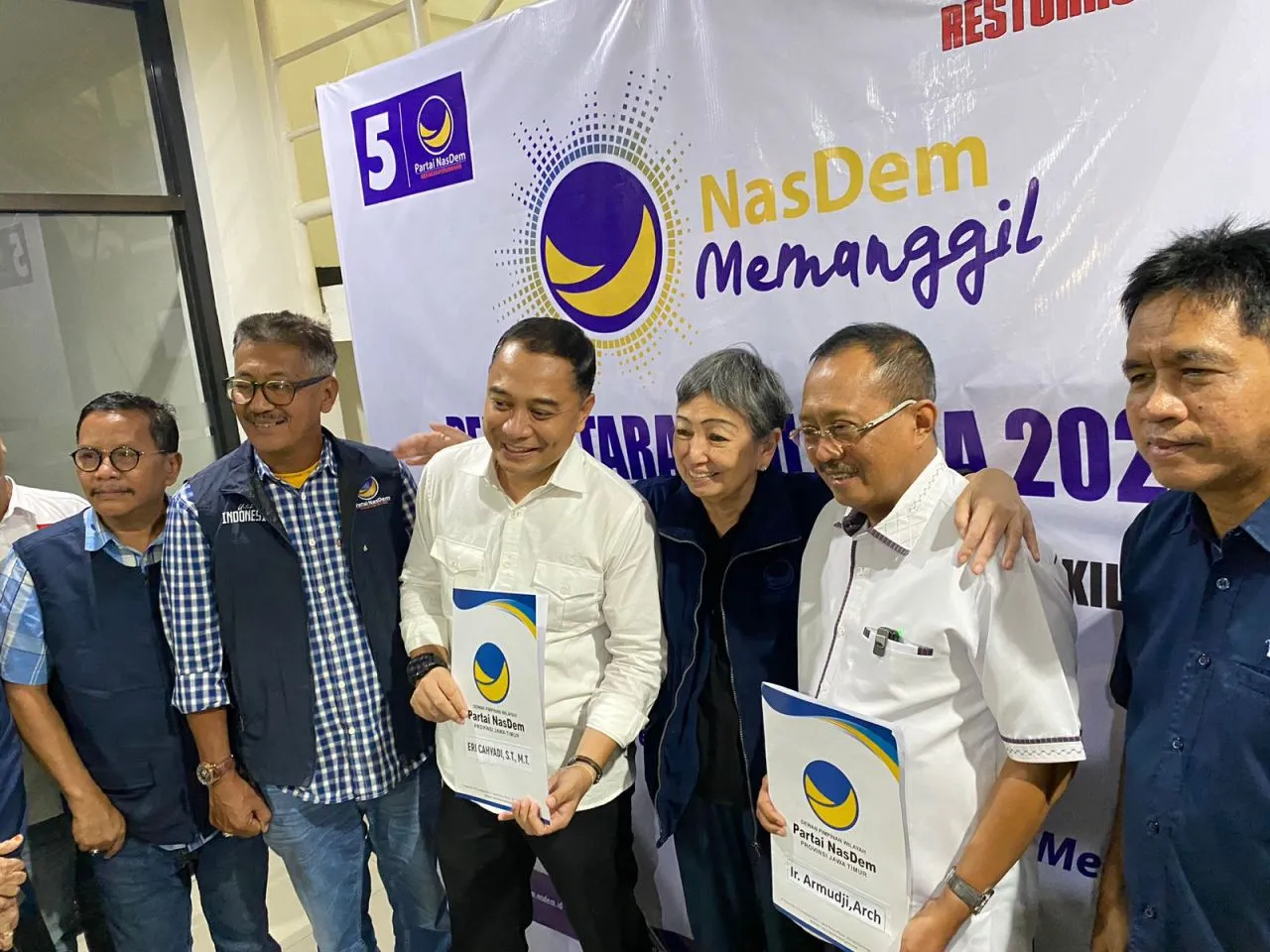 Terus Perkuat Kerja Sama Besar, Eri Cahyadi Daftar Pilwali Surabaya ke NasDem