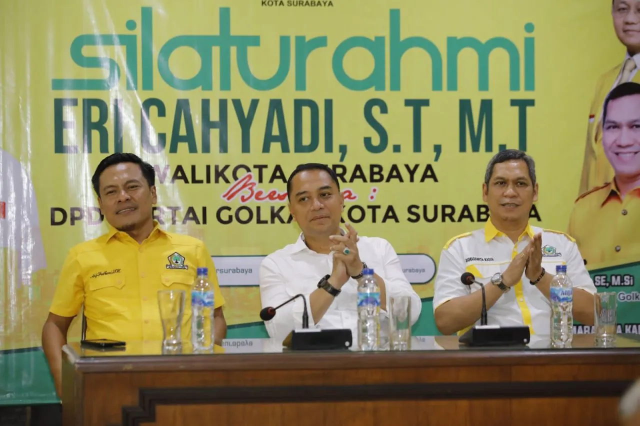 Dijamu Kikil di Kantor Golkar, Eri Cahyadi: Gotong Royong Perkuat Karya untuk Surabaya