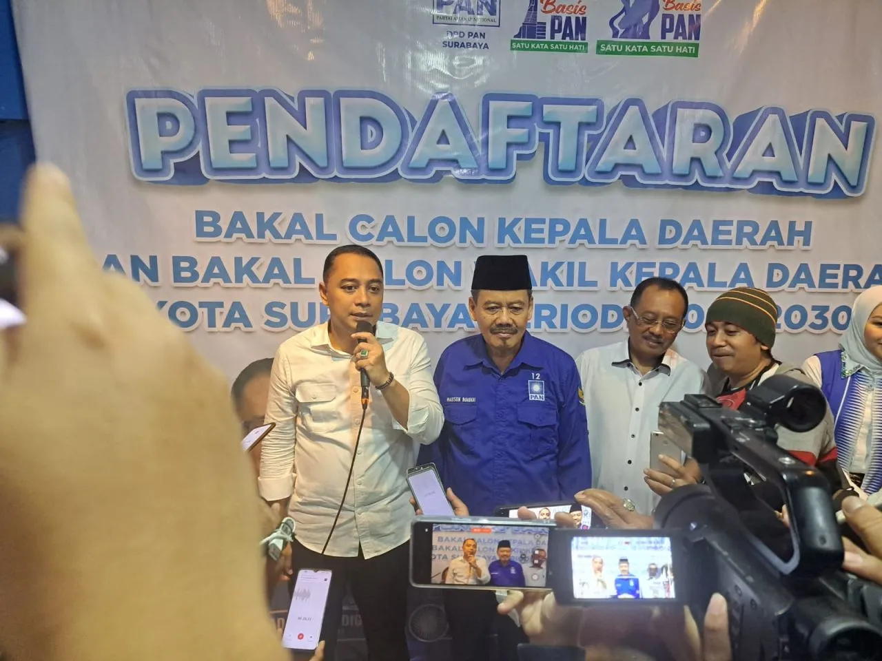 Perkuat Kerjasama Besar, Eri Cahyadi Daftar Pilwali Surabaya Ke PAN