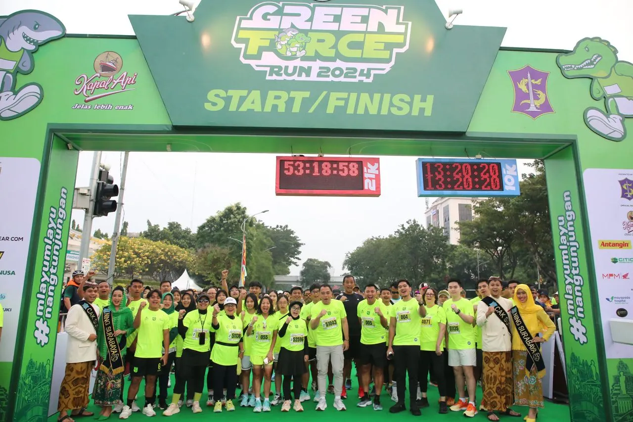 Ribuan Peserta Ikuti Lomba Lari Green Force Run 2024, Ada Wali Kota Eri