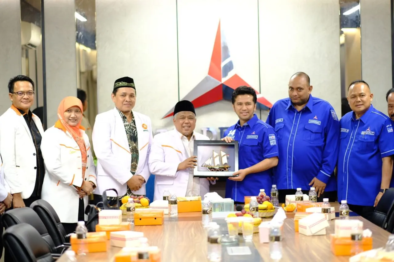 Kunjungi Partai Demokrat, PKS Jatim Komitmen Bangun Sinergitas Antar Parpol