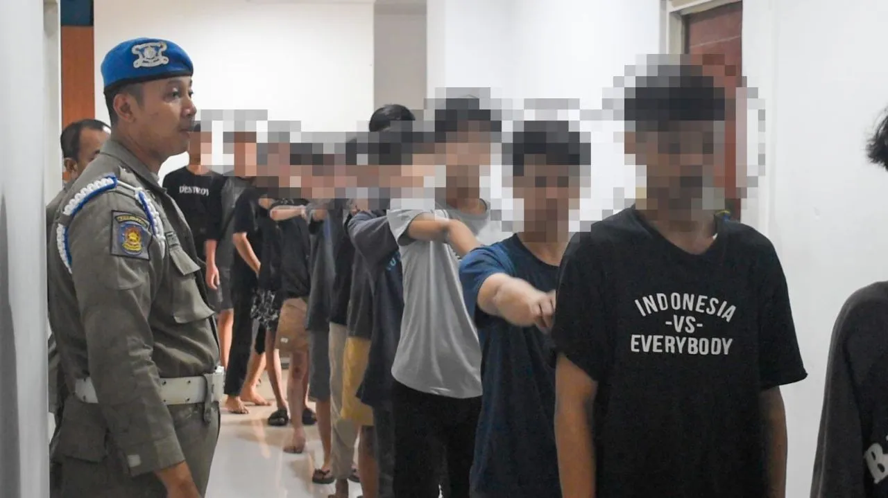 Belasan Remaja Diamankan Satpol PP Surabaya, Terkait Ini
