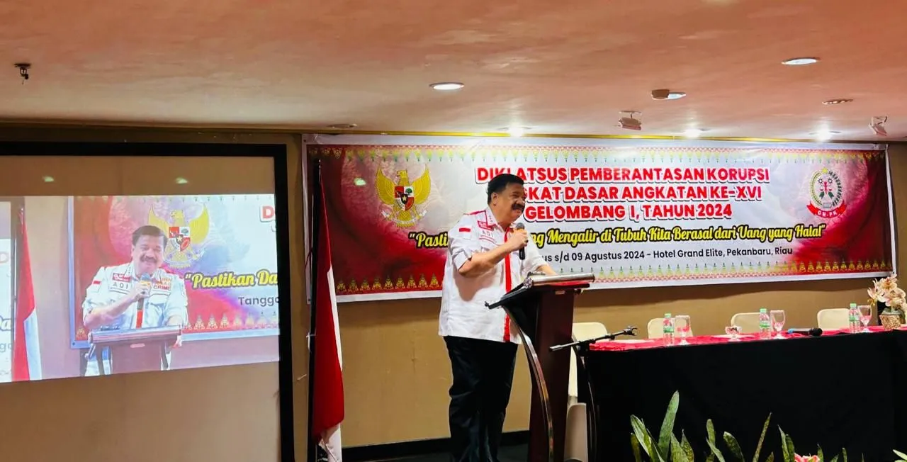 Pesan Menohok Ketua GNPK saat Buka Diklatsus Pemberantasan Korupsi di Riau