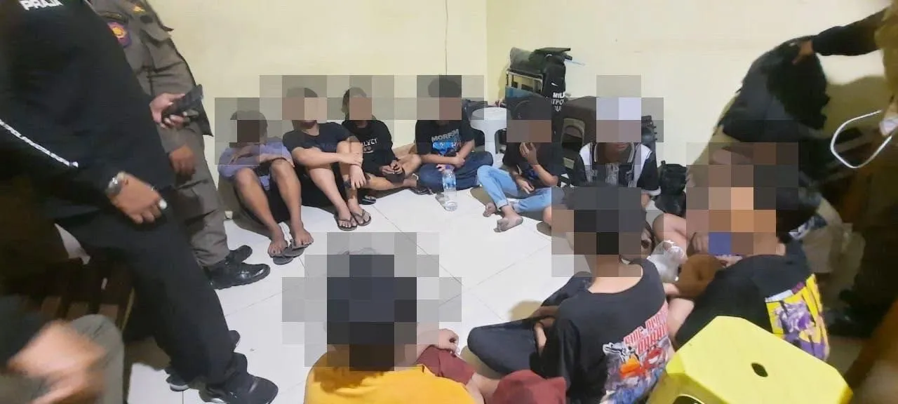 Satpol PP Surabaya Amankan Puluhan Anak Balap Liar