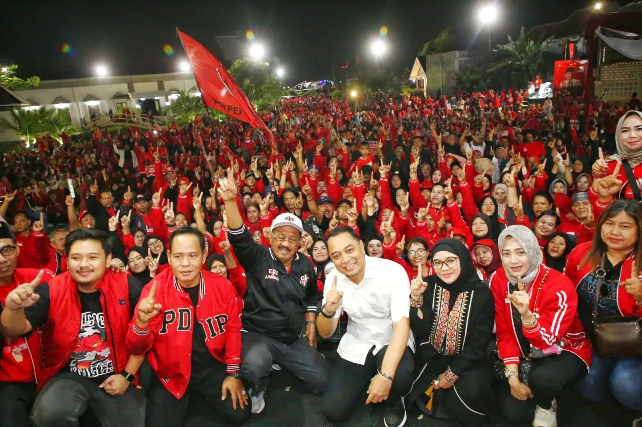 5000 Warga Pakal Tumpah Ruah Dukung Eri-Armuji Lanjutkan Pembangunan Surabaya
