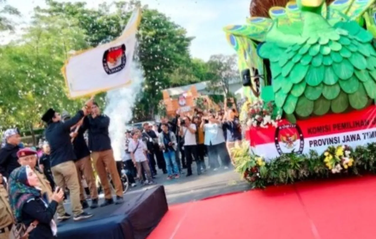 Kirab Maskot Pilkada Serentak 2024, KPU Jatim Minta Maaf Kepada Warga Surabaya