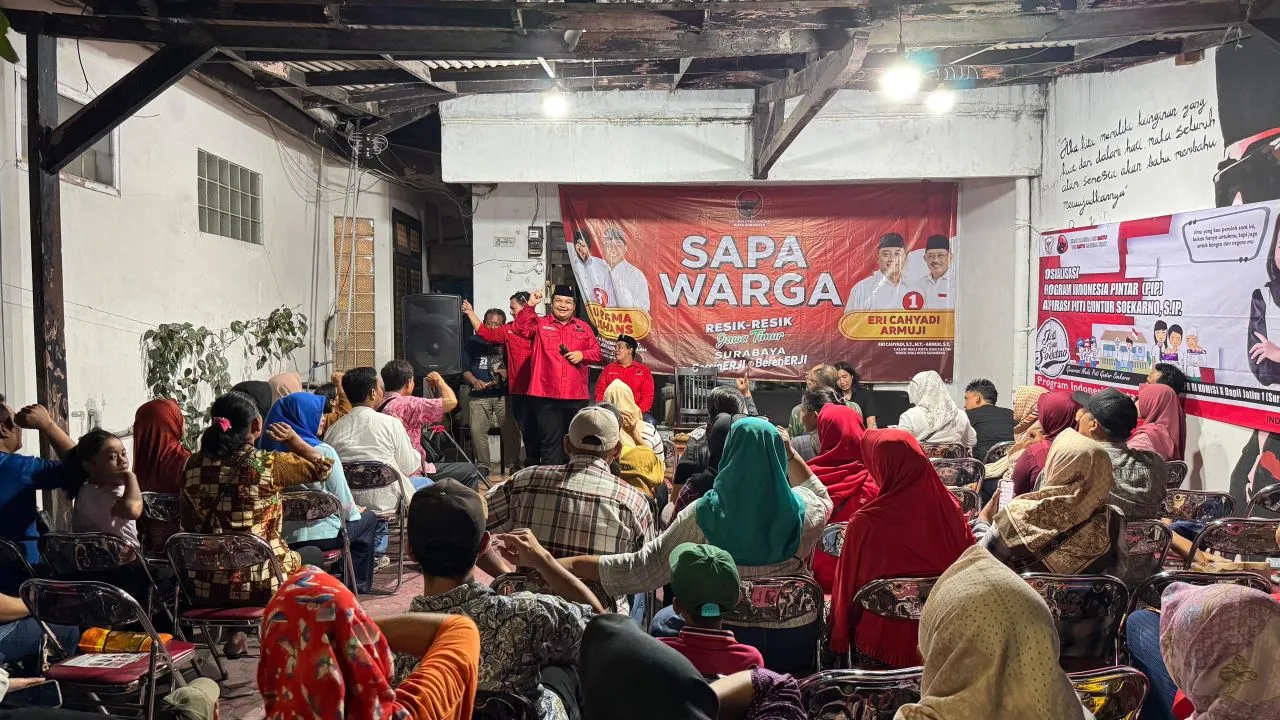 PDIP Surabaya Gencar Kampanye Door to Door untuk Kemenangan Risma - Gus Hans dan ERJI