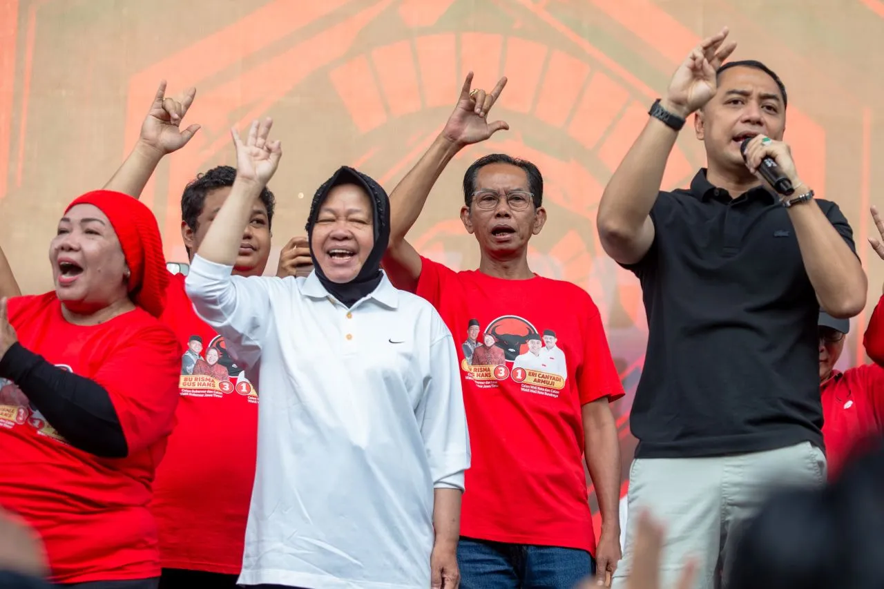 Pesan Risma - Gus Hans di Jalan Sehat ERJI: 27 November, Coblos No 3