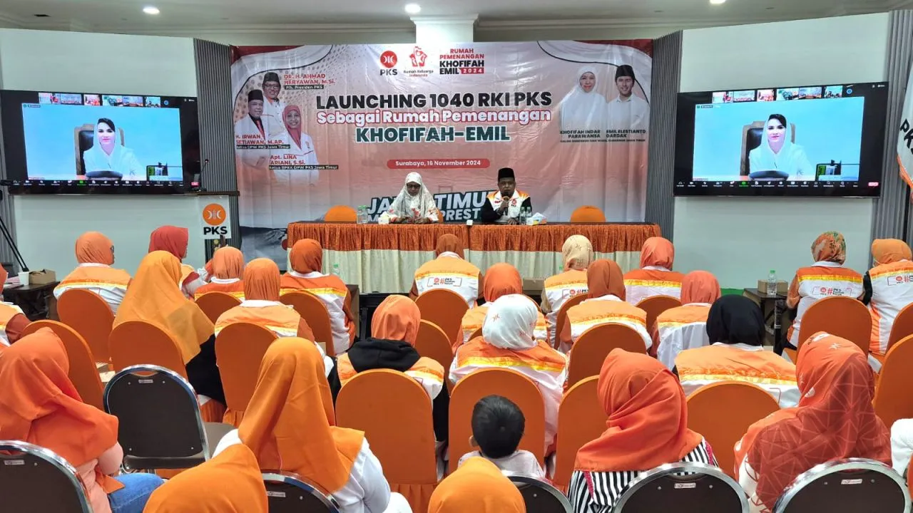 Launching 1040 RKI PKS Jadi Rumah Pemenangan Khofifah-Emil, Arumi Bachsin: Luar Biasa!
