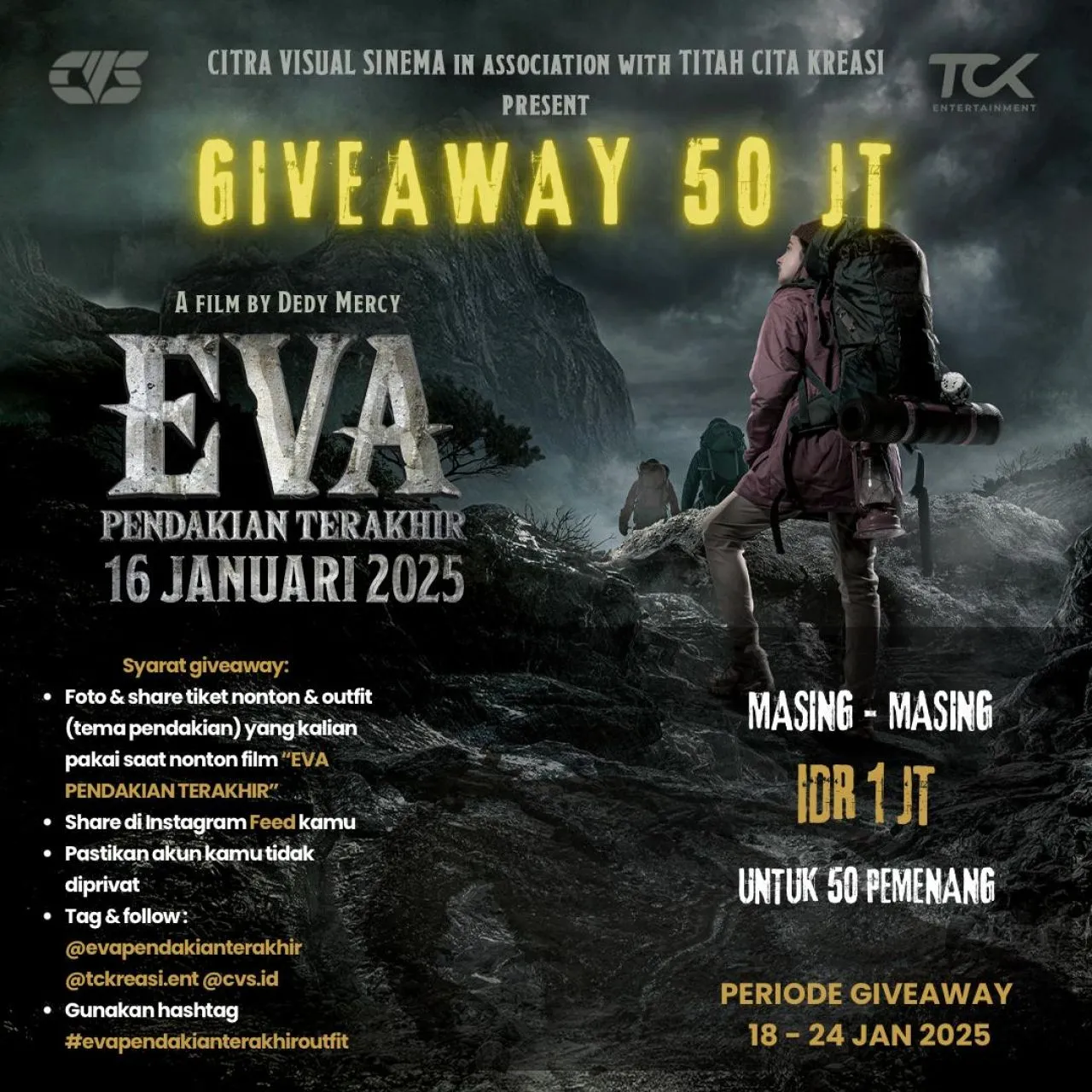Baru 2 Hari Diputar di Bioskop, Rating Eva: Pendakian Terakhir Ungguli Film-film Hollywood