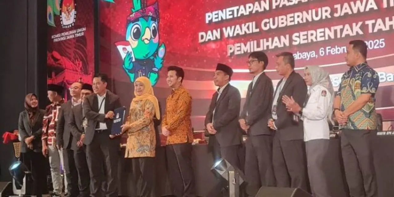 Gelar Rapat Pleno Terbuka, KPU Jatim Tetapkan Gubernur dan Wakil Gubernur Terpilih di Pilkada 2024