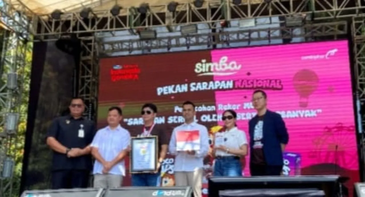 SIMBA Bikin Sejarah, Pecahkan Rekor MURI Sarapan Sereal Terbanyak di Indonesia
