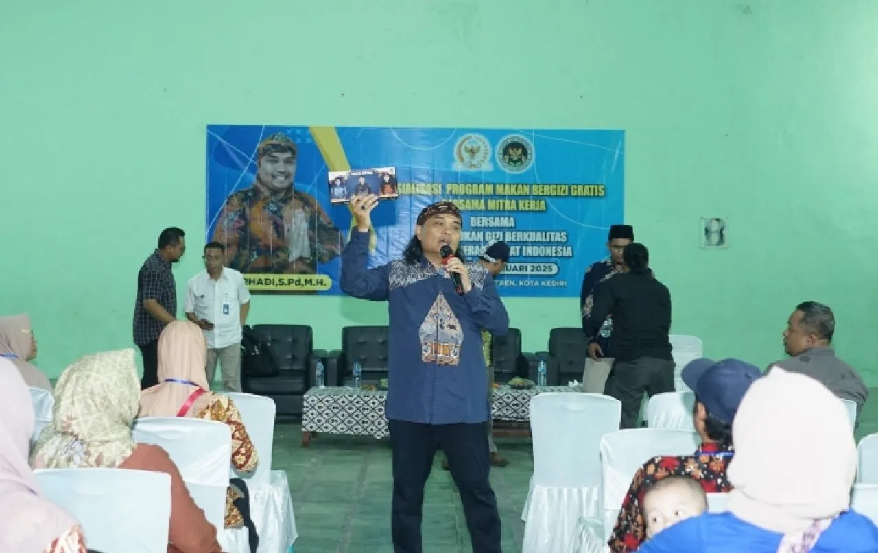 Sosialisasi Program Makan Bergizi Gratis Bersama Mitra Kerja di Kediri