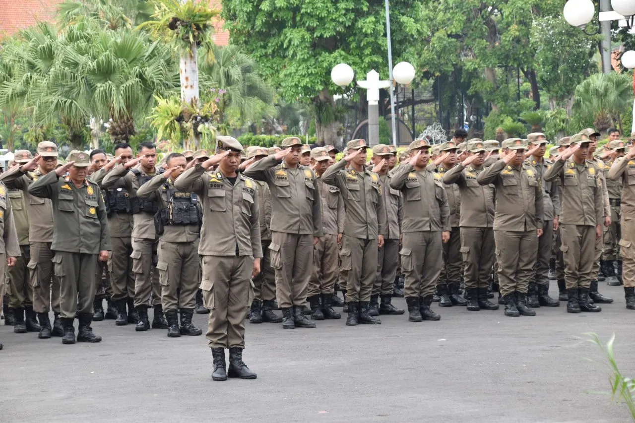 Satpol PP Surabaya Siagakan 1.450 Personel Amankan Libur Nyepi dan Idulfitri 2025 di 13 Lokasi Rawan