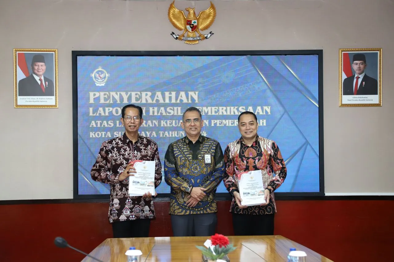 Raih Opini WTP ke-13, Wali Kota Eri: Wujud Sinergi Pemkot Surabaya dan DPRD Berjalan
