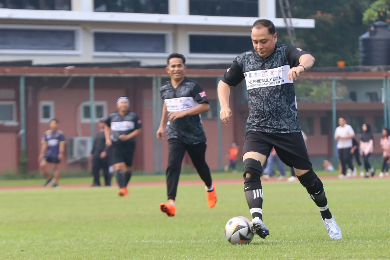 Keseruan Wali Kota Se-Indonesia Ujuk Kemampuan Main Sepak Bola