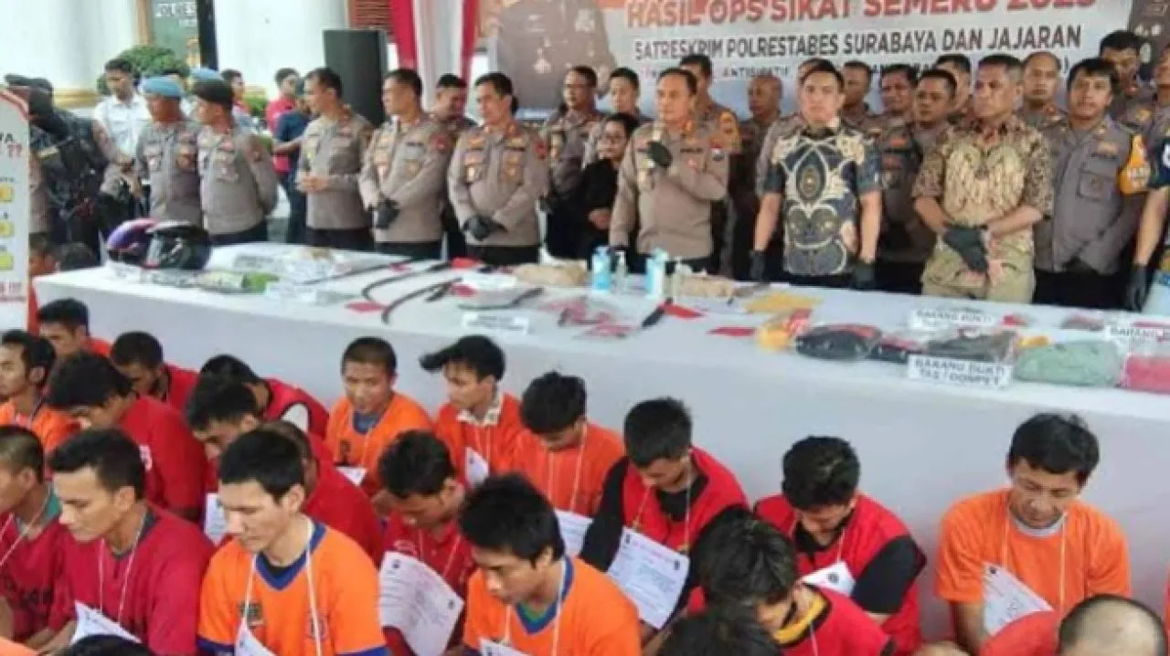 Kapolrestabes Surabaya:Tiap Minggu  Berhasil Tangkap 10 Pelaku Curanmor 