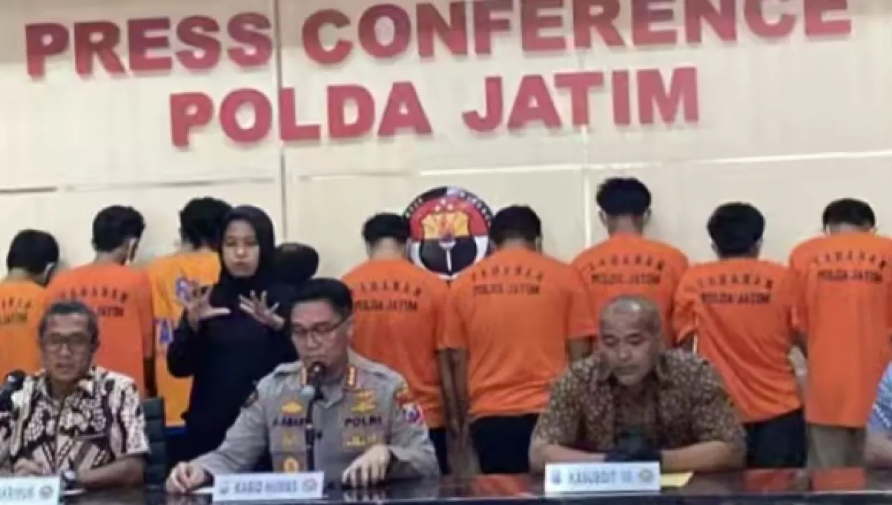 Polda Jatim Bongkar Sindikat Curanmor di Empat Kabupaten, 12 Tersangka Diringkus