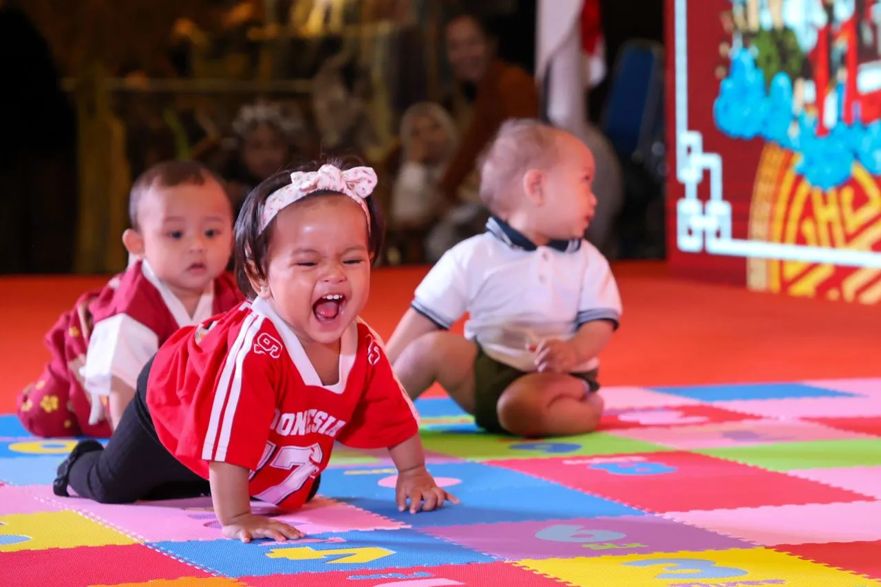 Serunya Lomba Bayi Merangkak di SGE 2025