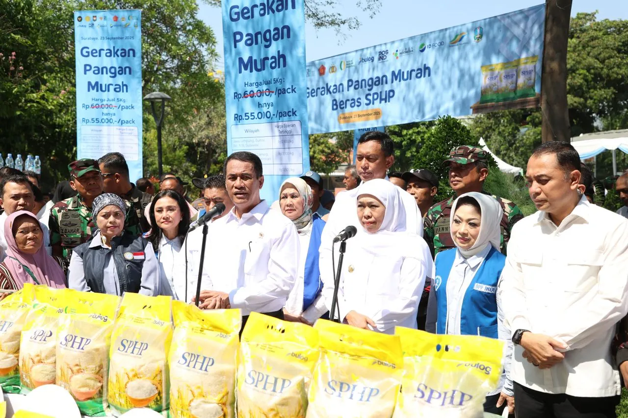 Menteri Amran Apresiasi Surabaya Jaga Harga Beras Sesuai HET