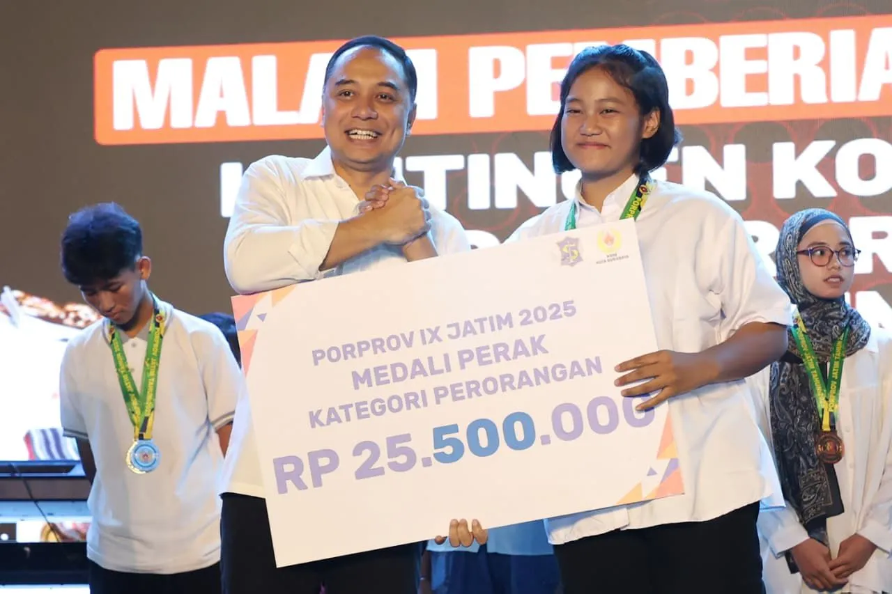 Pertahankan Juara Umum, Pemkot Surabaya Gelontor Bonus Rp42,7 M untuk Atlet Porprov Jatim 2025