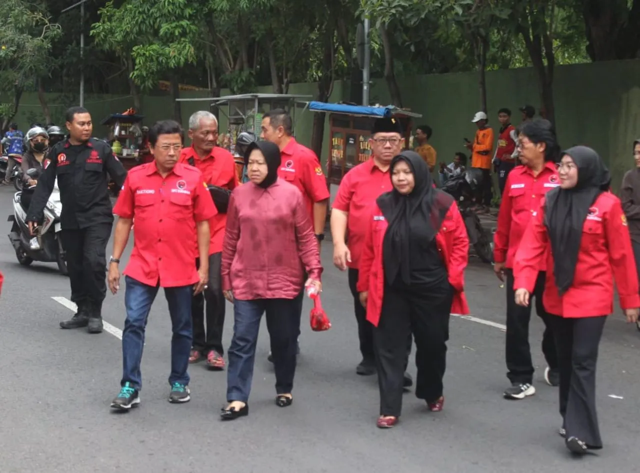 Risma dan Dedi Sitorus Tekankan Soliditas Kader PDIP Surabaya