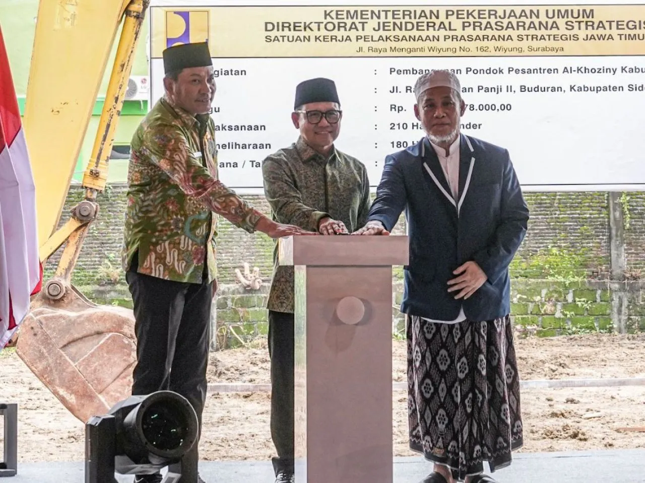 Menko PM: Groundbreaking Al-Khoziny Dorong Transformasi Pesantren
