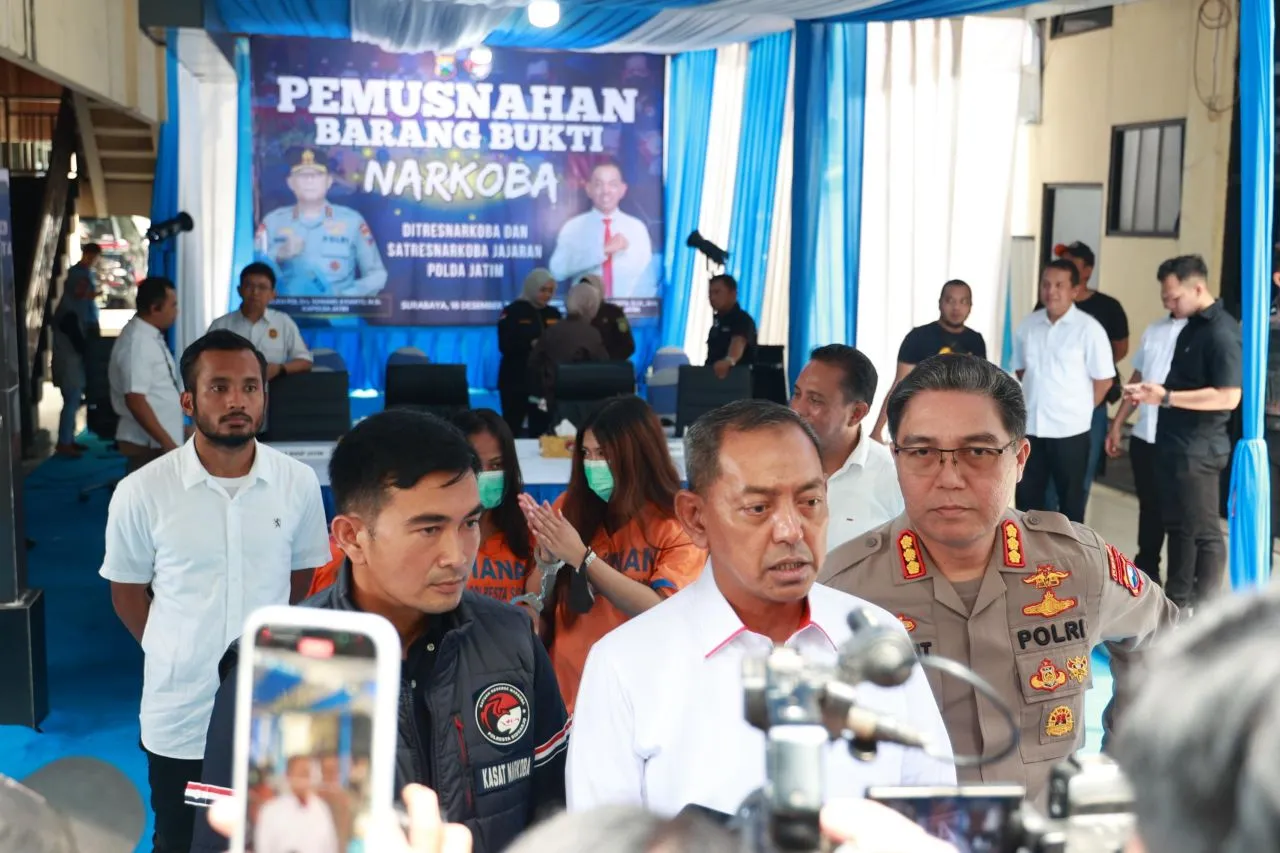 Narkoba Merajalela, Polisi Bongkar 5.924 Kasus di Jatim Sepanjang 2025