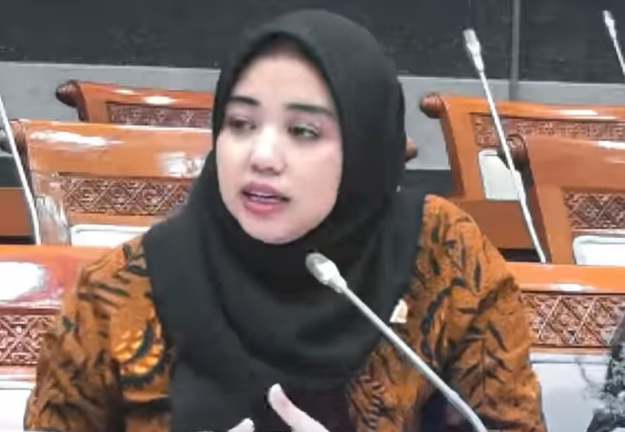 Foto : Dini Rahmania, Anggota Komisi VIII DPR RI dari Fraksi Partai NasDem saat di Gedung DPR RI (dok : IG )
