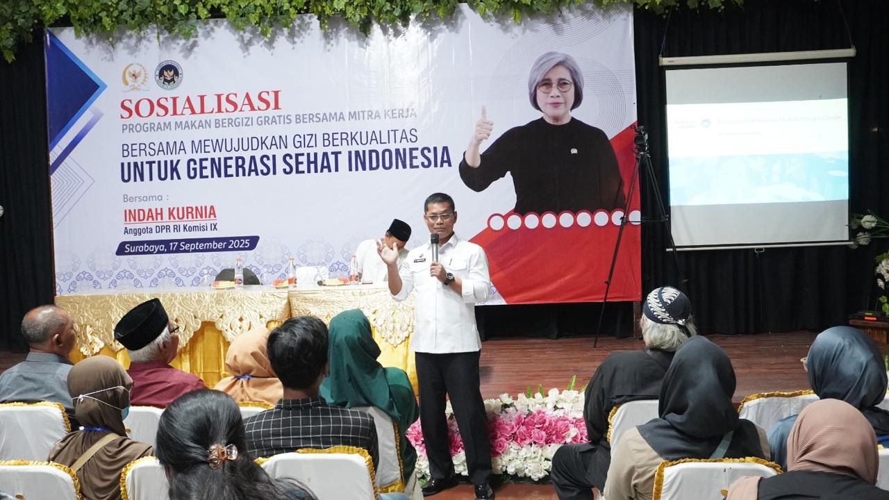 Sosialisasi Program Makan Bergizi Gratis di Surabaya, Perkuat Perekonomian Lokal
