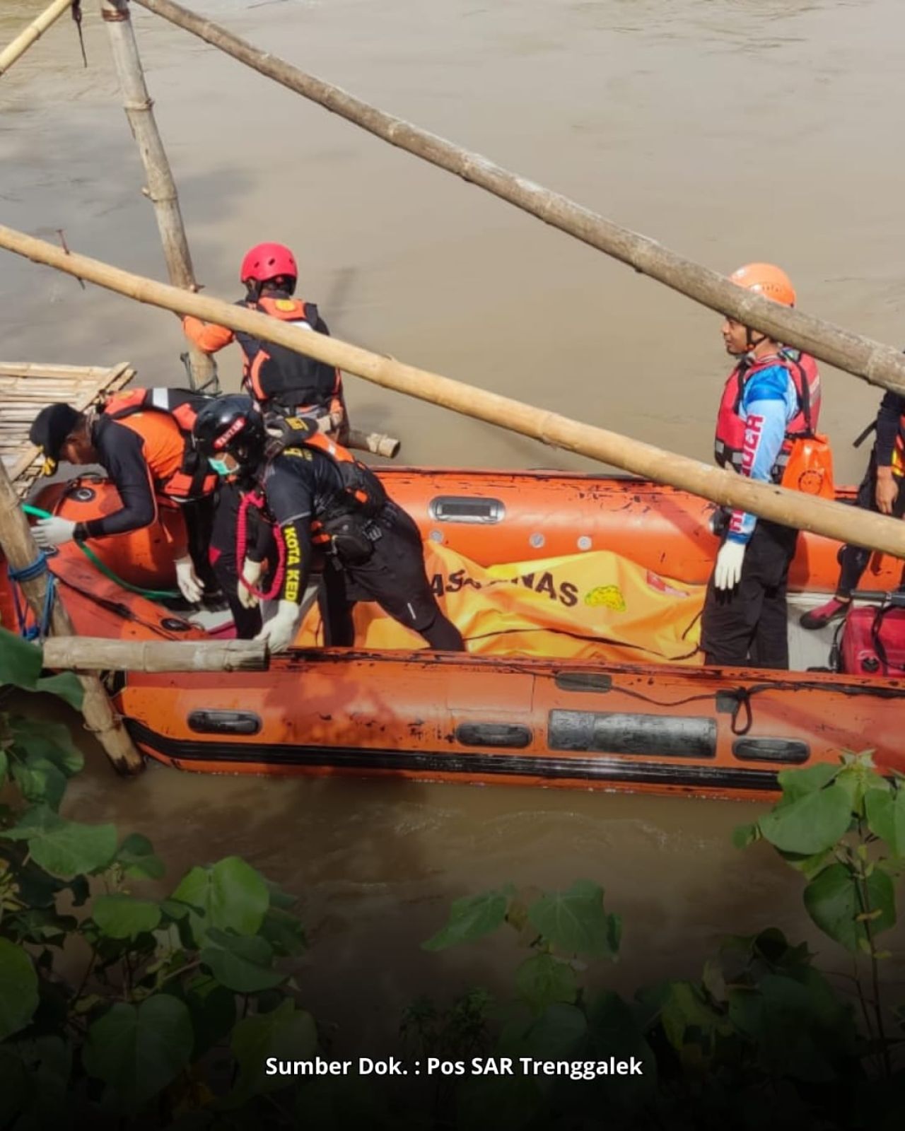 Tiga Hari Hilang, Warga Kediri Tenggelam di Sungai Brantas Ditemukan Meninggal