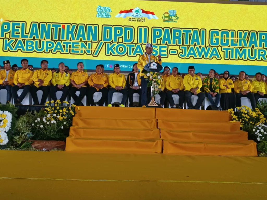 Sejarah Baru, Golkar Jatim Gelar Pelantikan DPD Secara Serentak