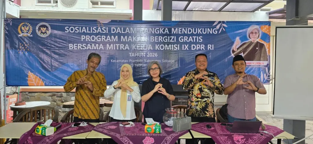 Di Sidoarjo,DPR Komisi IX Sosialisasi MBG dengan Prioritas Gizi & Keluarga