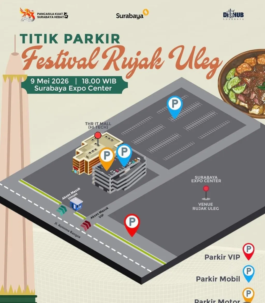 Dishub Siapkan Ribuan Slot Parkir di Surabaya Expo Center