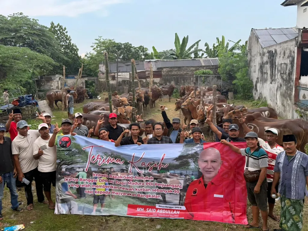Idul Adha, PDIP Jatim Salurkan 468 Sapi Kurban