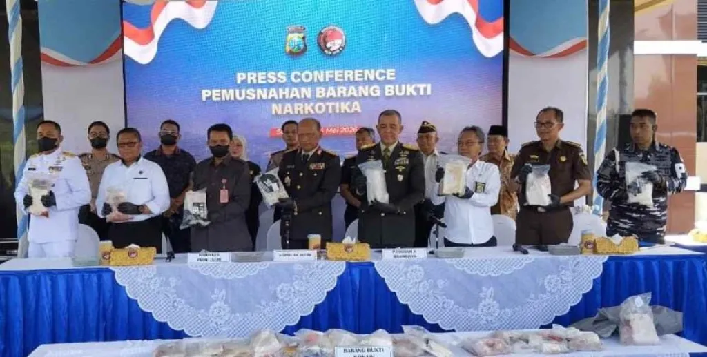 Kokain 22 Kg dari Pesisir Sumenep Dimusnahkan