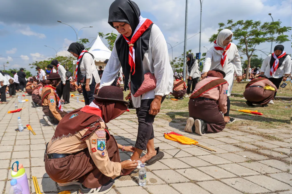 Pramuka Surabaya Pecahkan Tiga Rekor MURI di GBT