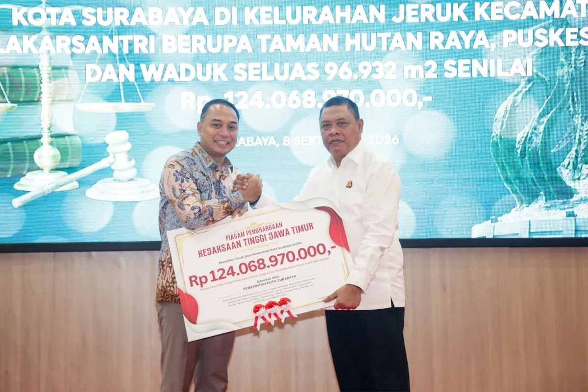 Aset Rp124 Miliar Kembali ke Pemkot Surabaya, Disiapkan untuk Dongkrak Ekonomi dan Kesejahteraan Warga