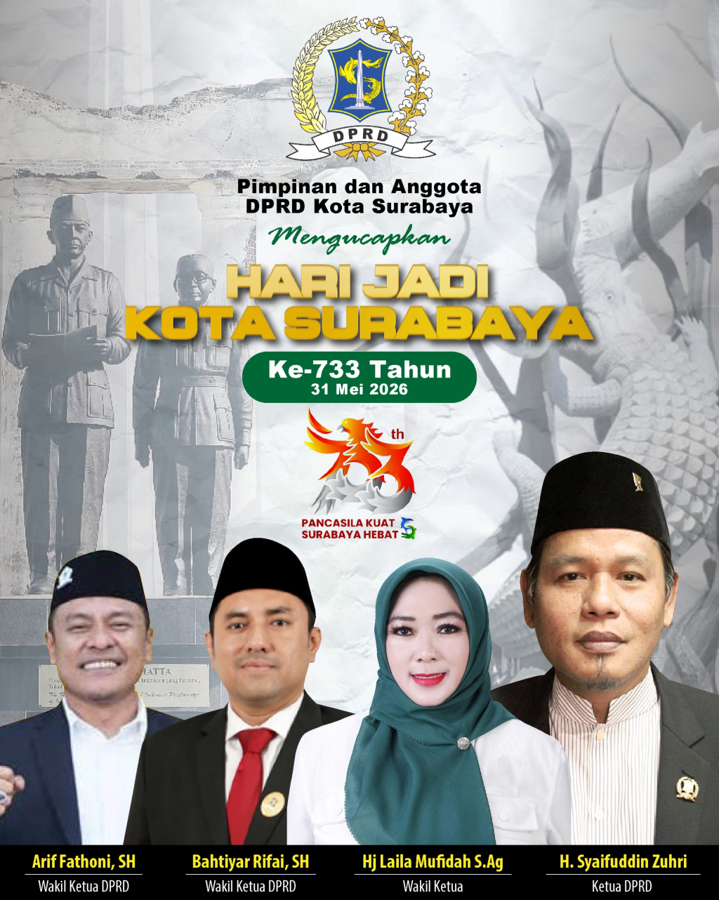 Ucapan HUT Kota Surabaya 2026